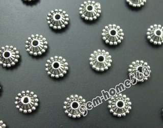 60 Tibetan Silver Dotted Space Ship Beads B848 Free S&H  