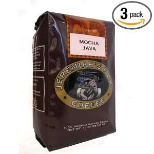 Jeremiahs Pick Coffee Mocha Java Whole Bean Coffee, 10 Ounce Bags 