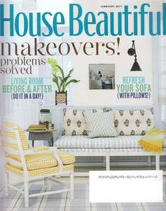 House Beautiful Magazine February 2011 Back Issue Home Decorating 