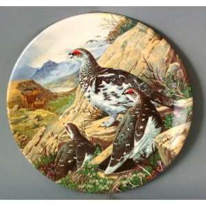   Game Bird Collection plate   Flock of Ptarmigan
