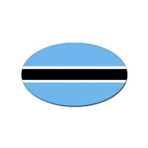  Botswana Flag oval sticker 