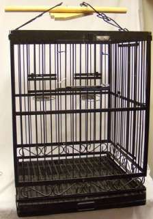 LARGE HEAVY DUTY 24x24x56 METAL PLAYTOP BIRD OR SMALL ANIMAL CAGE ON 