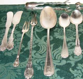 Lot of 9 Antique Sterling Silver Flatware Gorham Chantilly Whiting 