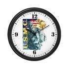 Artsmith Inc Wall Clock USMC US Marine Corps Soldier with US Flag and 