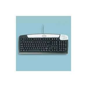  Multimedia Keyboard, 18 1/4w x 7 1/2d x 1 3/4h, Black 
