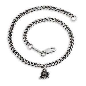  Ed Hardy Rose Stainless Steel Anklet, 9.5 Jewelry