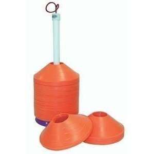  Disc/Half Cone Carrier Carrier with 72 Cones, Orange 