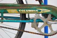 Vintage 1963 Columbia ladies middleweight bicycle bike teal fenders 