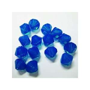  Crystal Bicone Beads 6MM Caribbean Blue Opal Office 