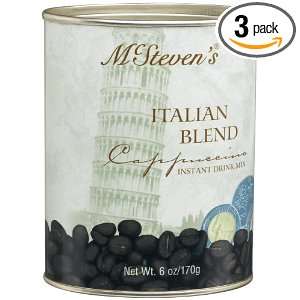 McStevens Italian Blend Cappuccino Instant Drink Mix, 6 Ounce Tins 