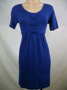 New Juniors LOVE LOLA Blue Short Sleeve Knit Dress Sm  