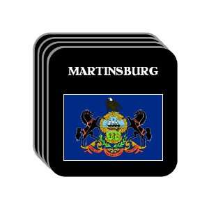 US State Flag   MARTINSBURG, Pennsylvania (PA) Set of 4 Mini Mousepad 
