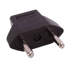  10 X Us to Eu Power Plug Converter Adapter Black 