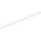 JewelryWeb Sterling Silver Heart Link Chain Necklace 20 Inch