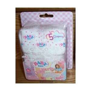  Baby Born Diapers 5 Per Pack Toys & Games