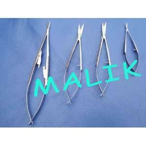  4 Assorted Eye Scissors Surgical Dental 