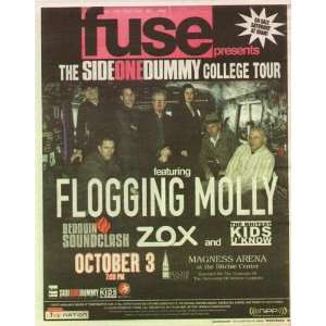  Flogging Molly Denver Newspaper Concert Poster Ad 2006 