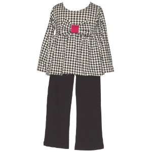   Infant Toddler Girls Black White 2 Piece Outfit 12M 4T: Mad Sky: Baby