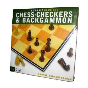  Class Game Set: Chess, Checkers, & Backgammon: Toys 