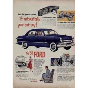   ahead its automatically your best buy  1951 FORD Ad, A3686