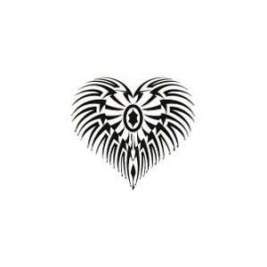  Tribal Heart 3 Glow N Dark Temporary Tattoo 3x3: Beauty