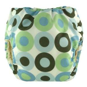   SwaddleBees Snap Pocket Cloth Diaper (Large, Blue Martini Print): Baby