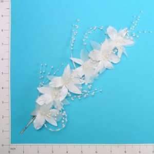  Bridal Lilly with Pearls Long Stem Spray 