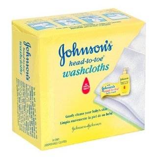 Johnsons Head to Toe Dry Disposable Washcloths, 10 Count Boxes (Pack 