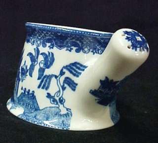 Blue Willow Porcelain Flower Watering Can Pot Oriental  