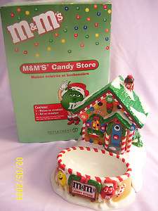 Department 56 M&Ms Lighted House and Candy Dish  