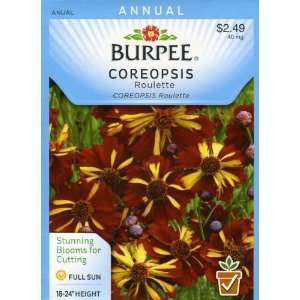  Burpee 44066 Coreopsis Roulette Seed Packet Patio, Lawn 