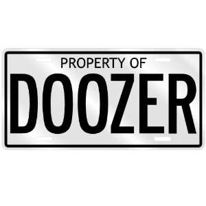  NEW  PROPERTY OF DOOZER  LICENSE PLATE SIGN NAME