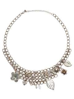 LANE BRYANT   Bib necklace with charms  