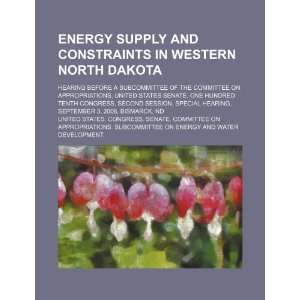  Energy supply and constraints in western North Dakota 