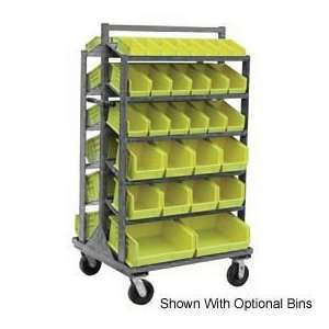   Steel Mobile Sloped Top Bin Rack Without Bin 36Wx66H: Home & Kitchen