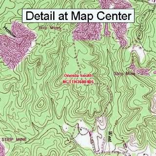  Map   Oneida South, Tennessee (Folded/Waterproof)