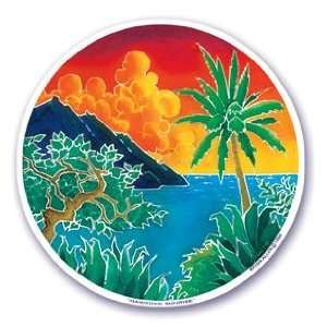   : Mandala Arts Hawaiian Sunrise Window Sticker Decal: Everything Else
