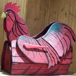  ANIMALS   Rooster Woodendippity Mailbox
