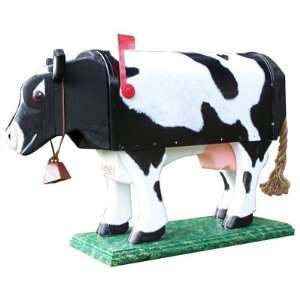  ANIMALS   Cow Standing Woodendippity Mailbox