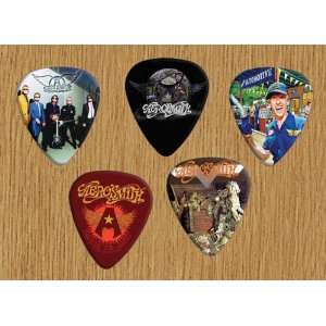  Aerosmith Guitar Picks Plectrums Medium Gauge 5x Set #2 