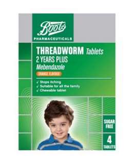 Boots Threadworm Tablets   4 Tablets   Boots
