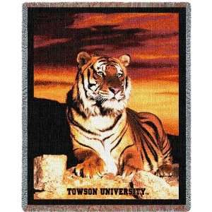  Towson University Jacquard Woven Throw   70 x 53