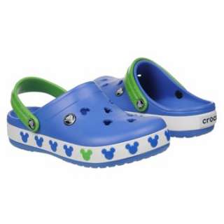 Kids Crocs  Crocband Mickey II Sea Blue/Lime Shoes 