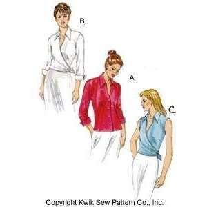  Kwik Sew Wrap Shirts Pattern By The Each Arts, Crafts 