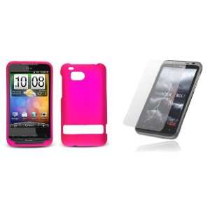 HTC ThunderBolt (Verizon) Premium Combo Pack   Hot Pink Rubberized 