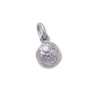  Soccer Ball Charm in White Gold Jewelry