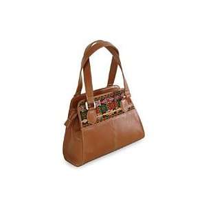  Leather handbag, Caramel Fusion