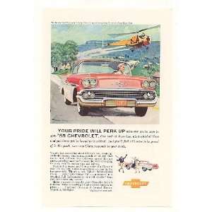  1958 Chevy Chevrolet Bel Air Sport Coupe Print Ad