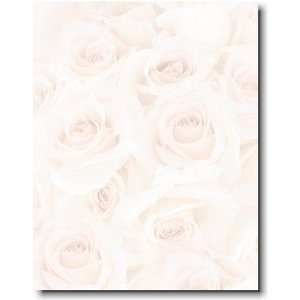 Masterpiece Studios Imprintable Blank Stock   Blush Roses Letterhead