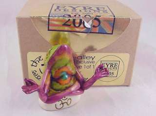 Om Zen Frog   Tie Dyed Version   OOAK   05 Eyre Designs  